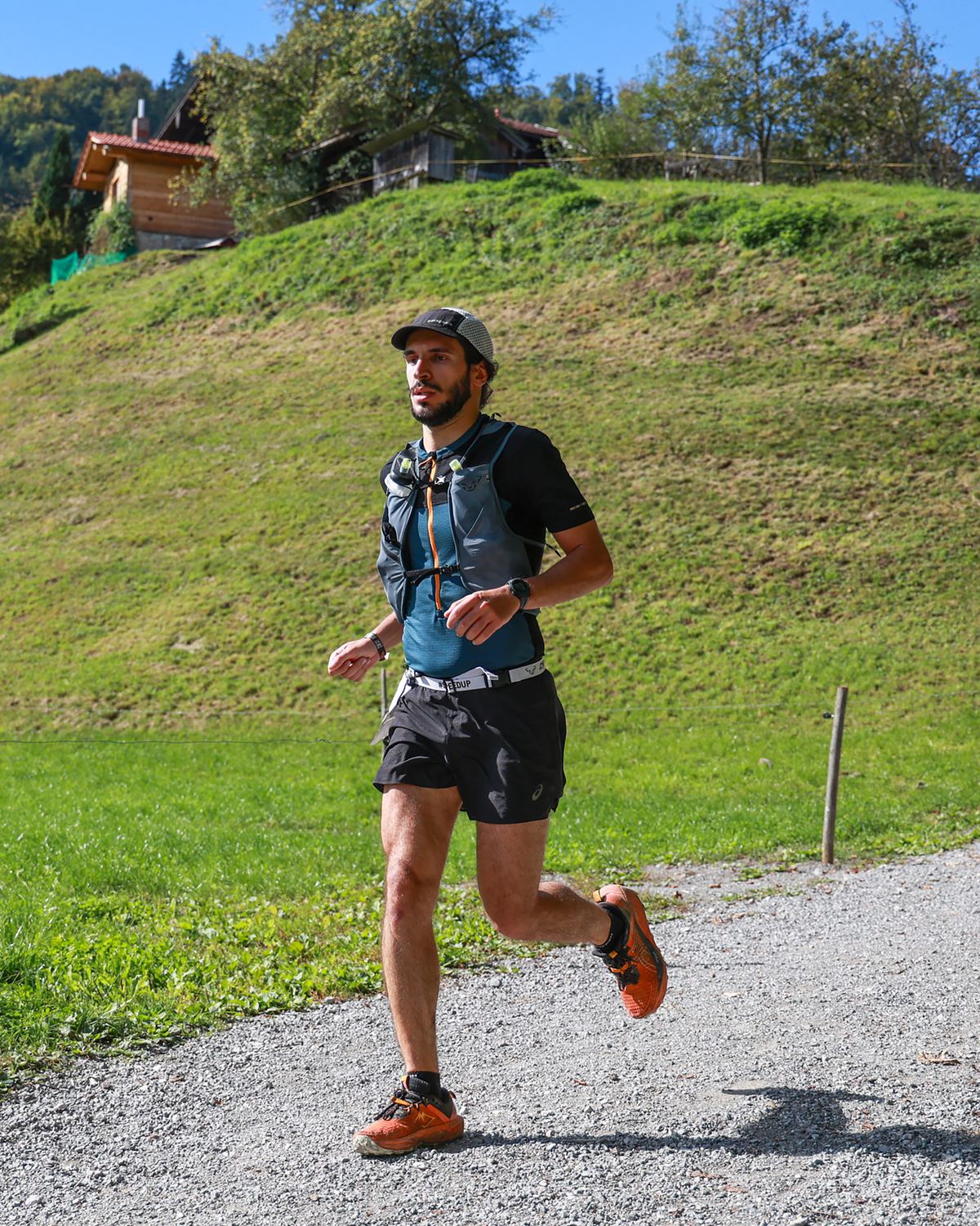 Gianluca Belloni trail running in the mountains